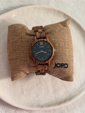 JORD Wooden Watch Swiss Movement Zebrawood Wood Wristwatch
